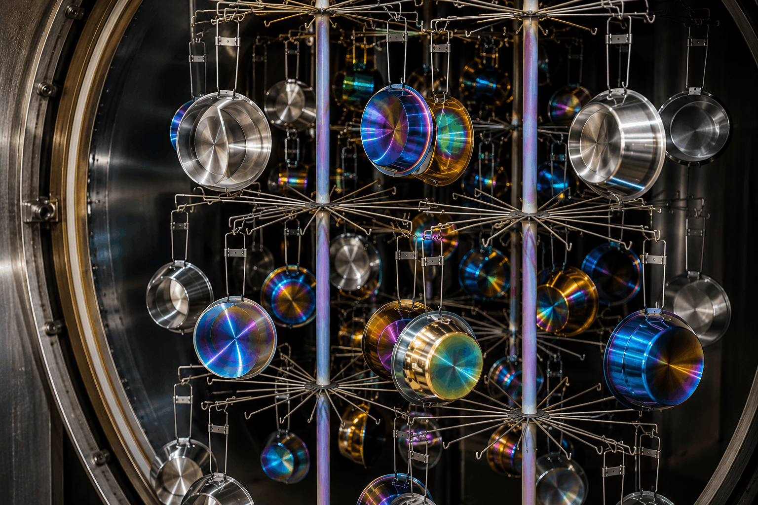 PVD and vacuum coating racks